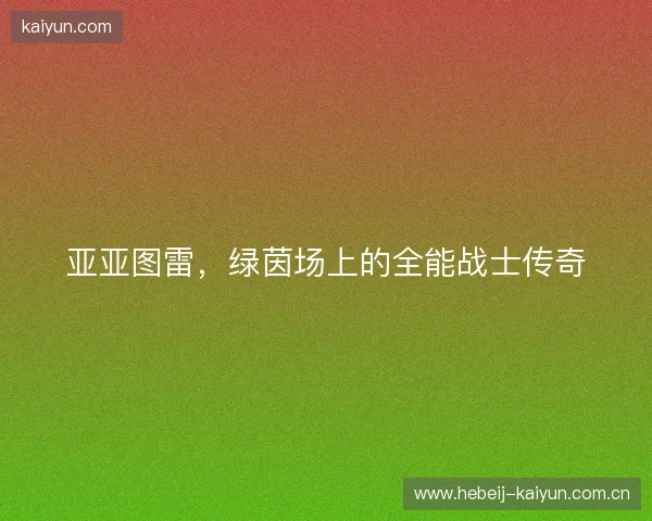 亚亚图雷,绿茵场上的全能战士传奇 亚亚图雷,绿茵场上的全能战士传奇